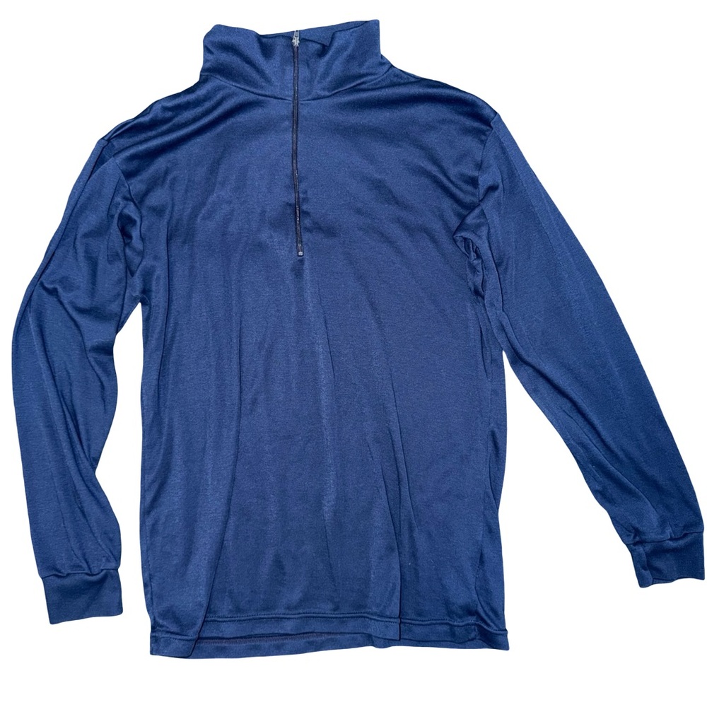 Vintage Patagonia capilene quarter zip navy blue base layer pull over size L
